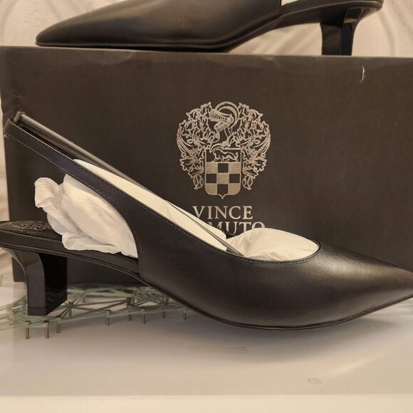 Vince Camuto Pilar Pumps. Black Leather. NIB. Size 9.5 - Picture 6 of 11
